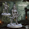 Veiled Sisterhood Rogue: Sculpt A (Female Human Ranger / Assassin) - No Hood / Bow + Arrow