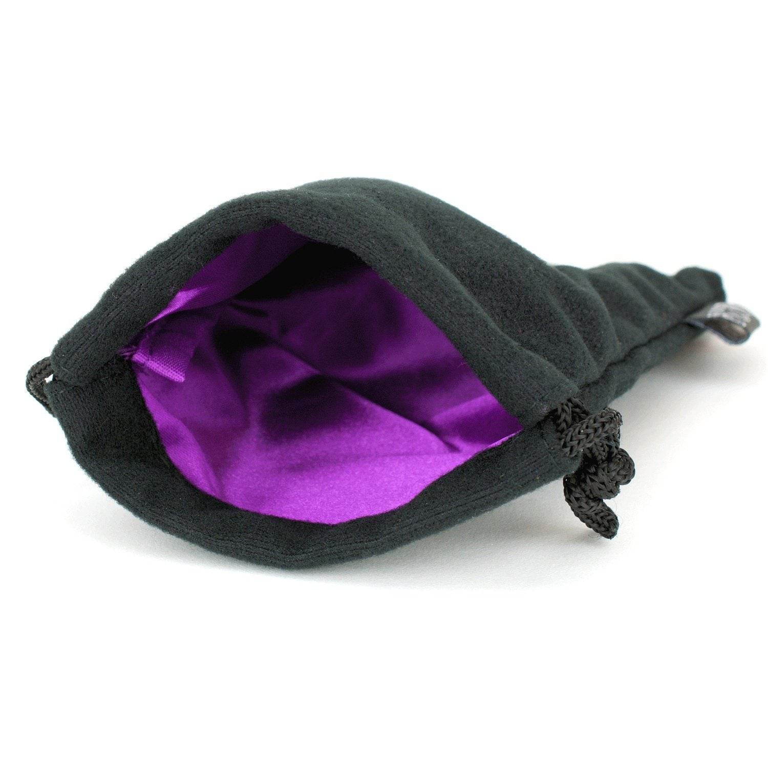 Velvet Black Dice Bag With Satin Interior 5x8 In - Multiple Colors Available - Role-Players