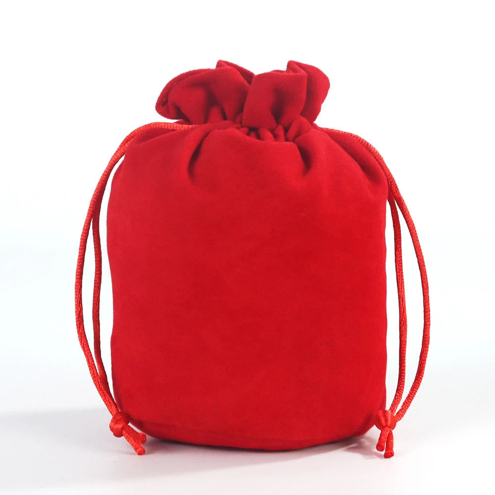 Velvet Drawstring Bags for Board Game Dice, In 6x5.5 Inch Size, Perfect for Gifting, Jewelry Packing, and Storag