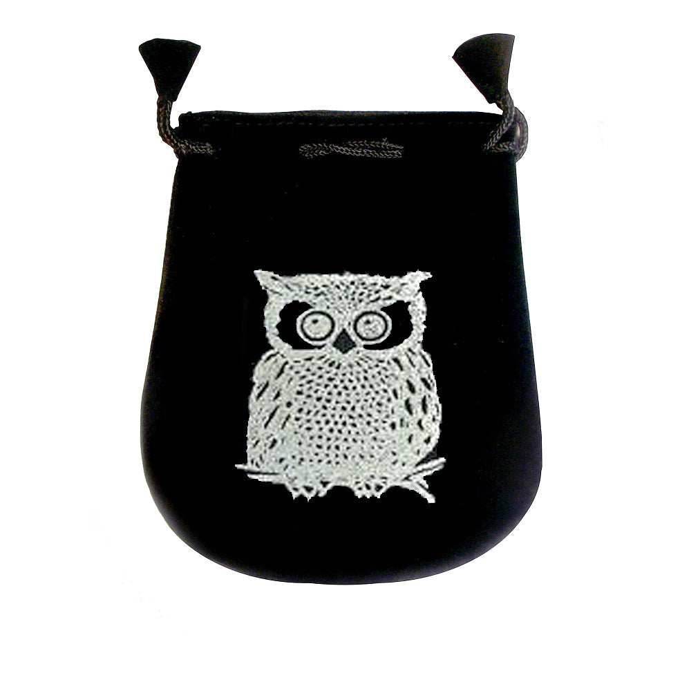 Velvet pouch - Owl - 