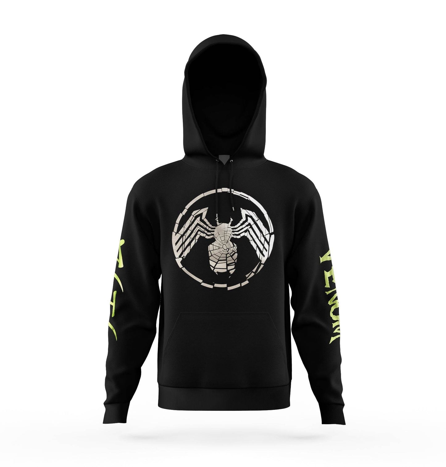 Venom Shatter Symbol With Kanji Marvel Pullover Hoodie - S