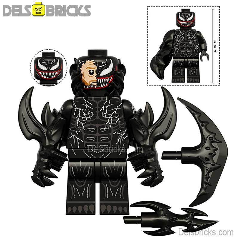 Venom from Spider-Man NEW Big Figure Lego Minifigures Custom Toys - 