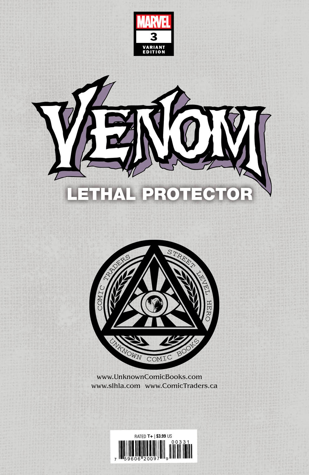 Venom: Lethal Protector #3 Unknown Comics Tyler Kirkham Exclusive Var (06/22/2022) (06/29/2022)