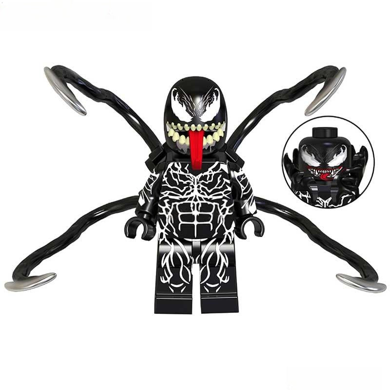 Venom Spider-Man villain Lego Minifigures Custom Toys 3