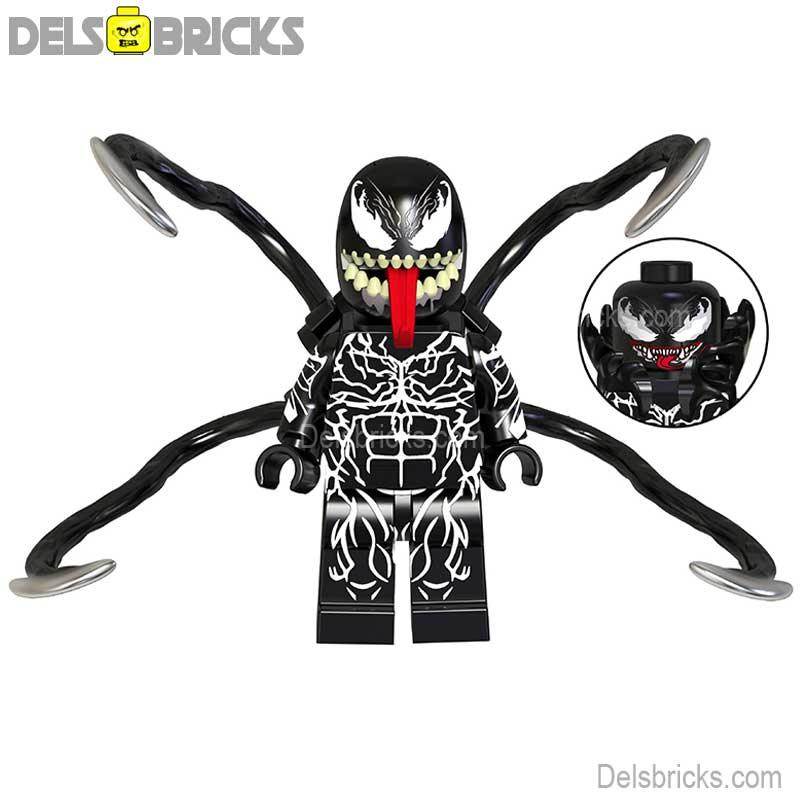 Venom Spider-Man villain Lego Minifigures Custom Toys 2 - 
