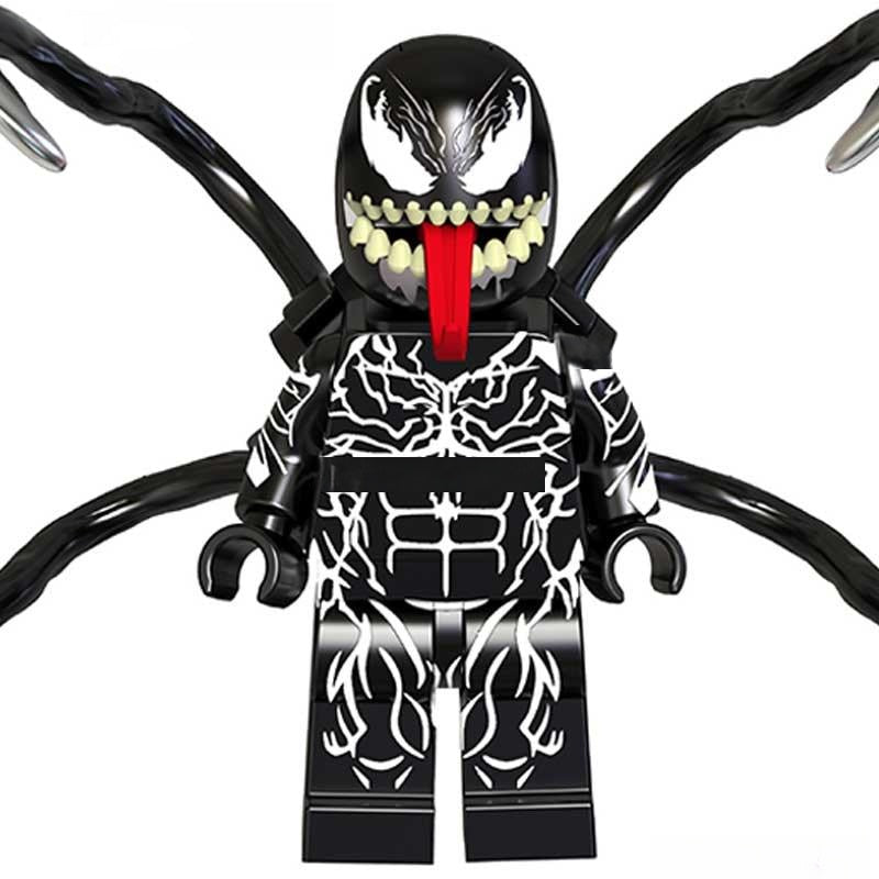 Venom Spider-Man villain Lego Minifigures Custom Toys 3