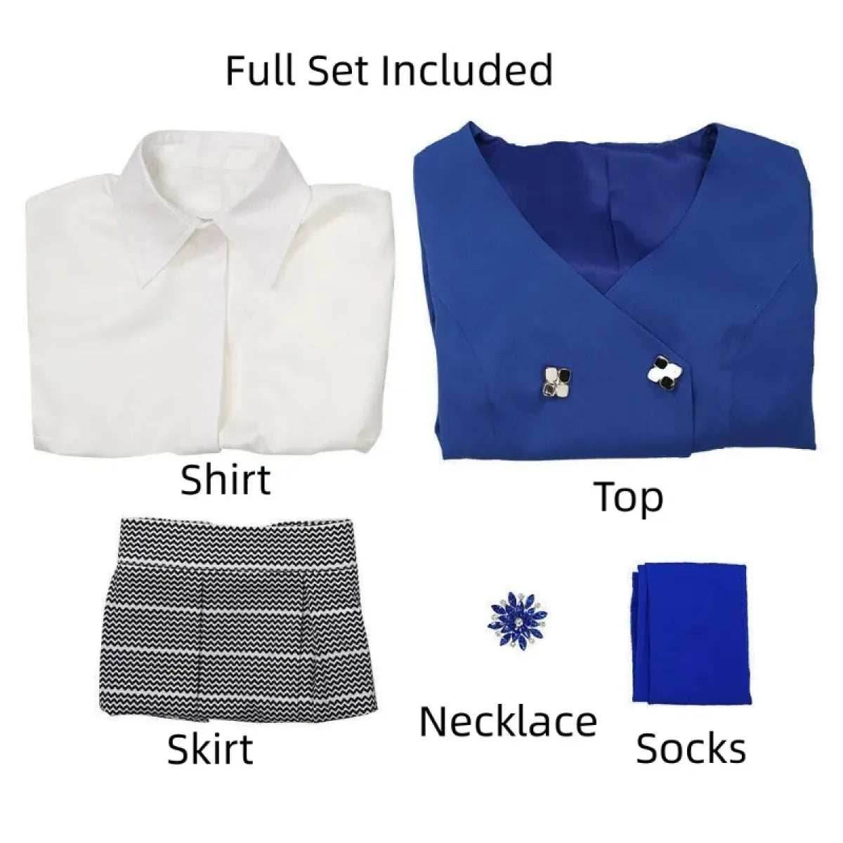 Veronica Sawyer Cosplay Costume – Heathers the Musical Skirt Suit - Blue / S