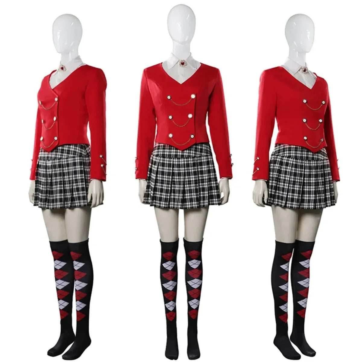 Veronica Sawyer Cosplay Costume – Heathers the Musical Skirt Suit - Red / S