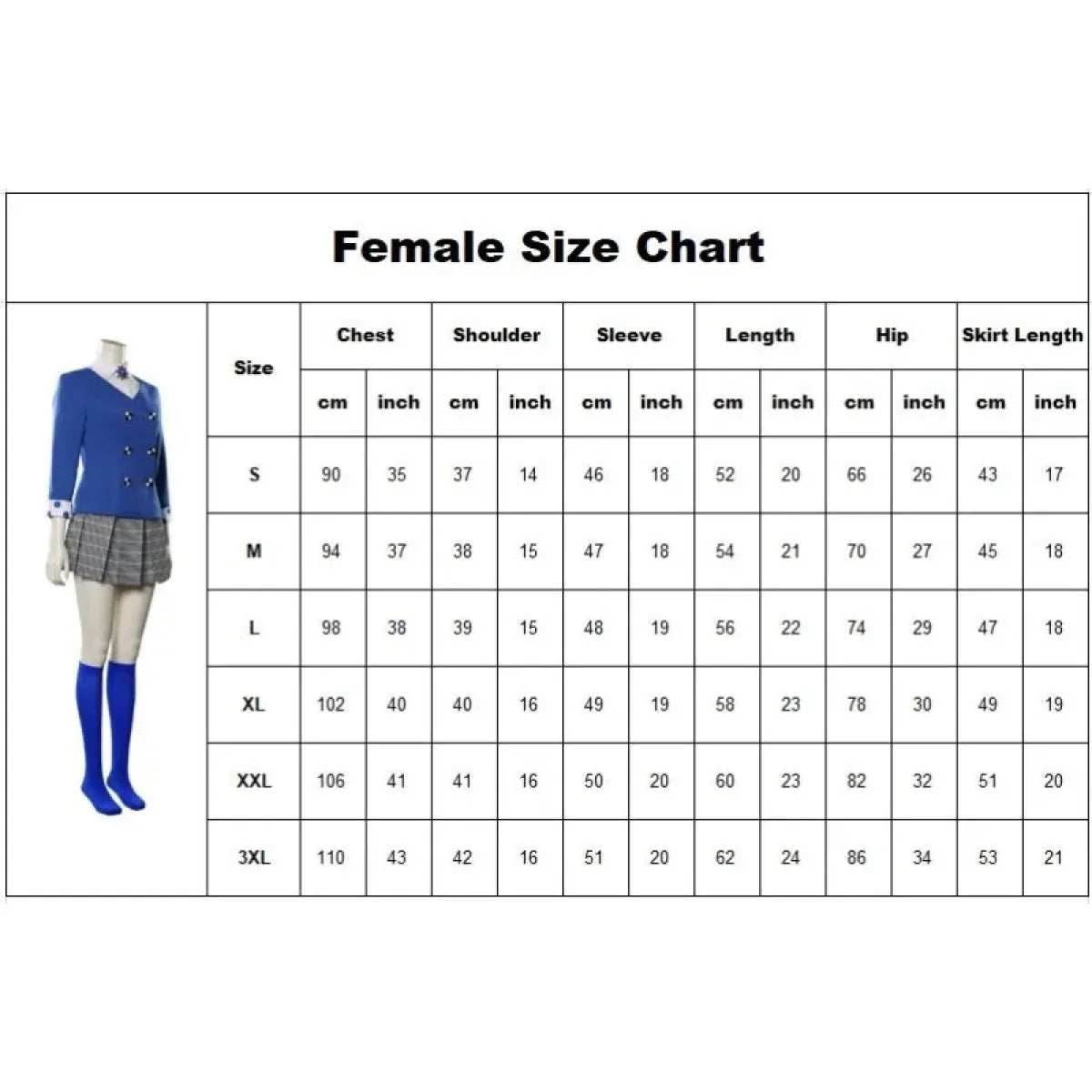 Veronica Sawyer Cosplay Costume – Heathers the Musical Skirt Suit - Blue / S