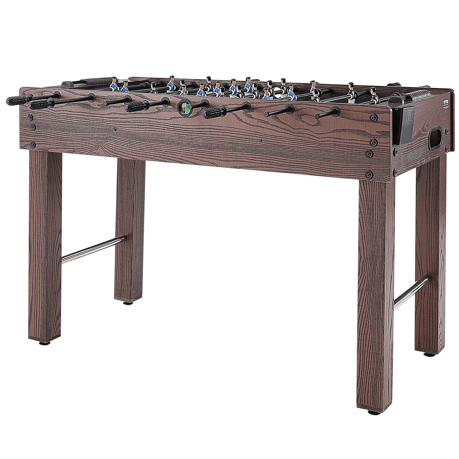 VEVOR Foosball Table, 48 inch Standard Size Foosball Table, Indoor Full Size Foosball Table for Home, Family, and Game Room, Soccer with Foosball Table Set, Includes 2 Balls and 2 Cup Holders