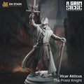 Vicar Atticus, The Priest Knight (Male Human Paladin) - 32mm Scale