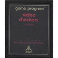 Video Checkers - Atari 2600 - Text Label - Game Only