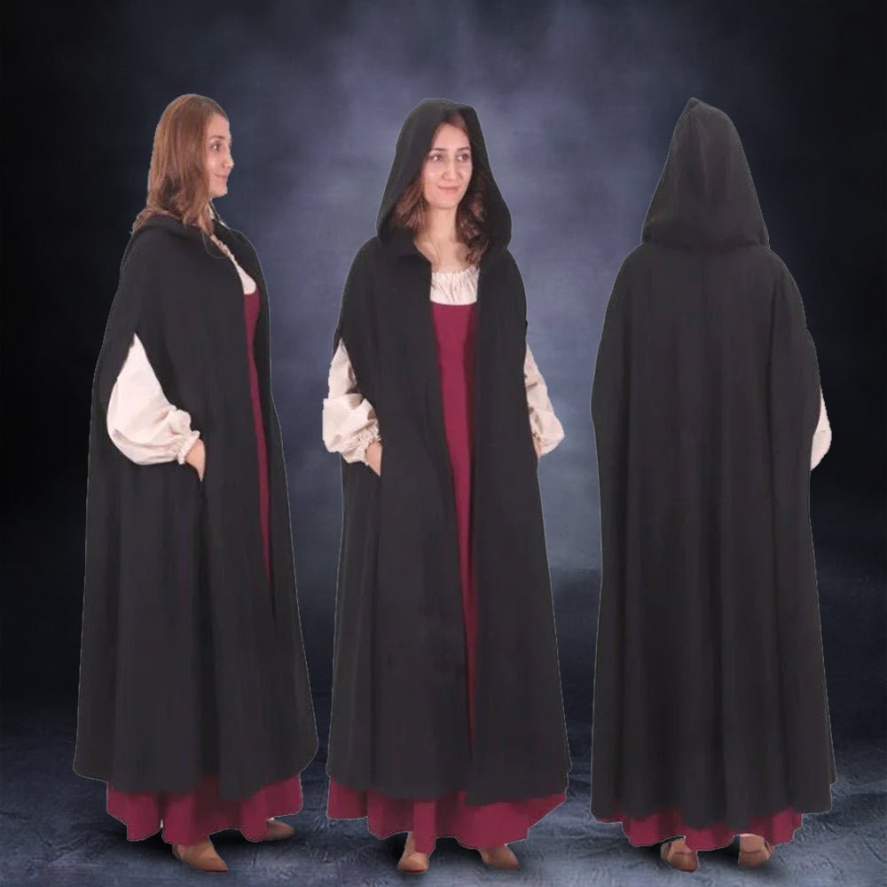 Viking Cloak - Women's Hooded Wool Cloak
