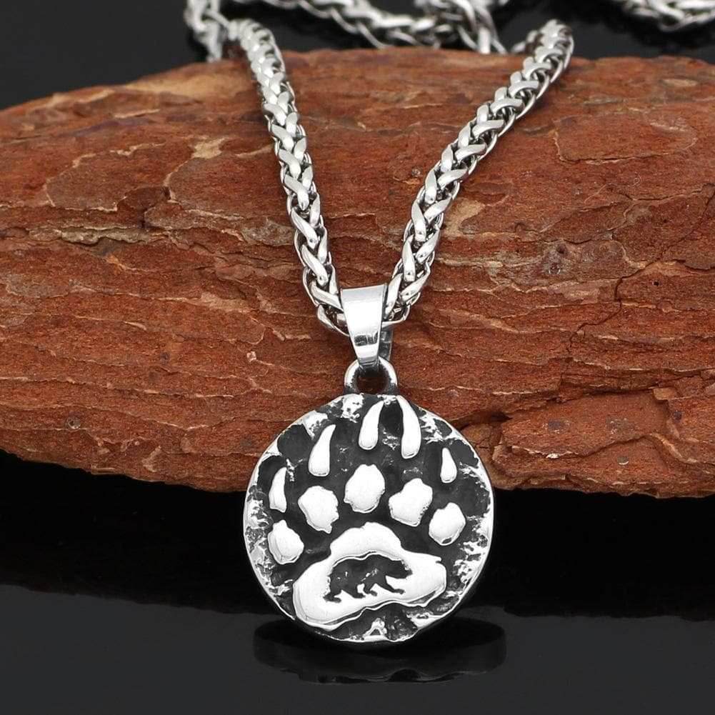 Vikings Bear Claw Stainless Steel Necklace - 
