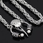 Vikings Helm of Awe Stainless Steel Necklace - 50 CM / 20 INCHES