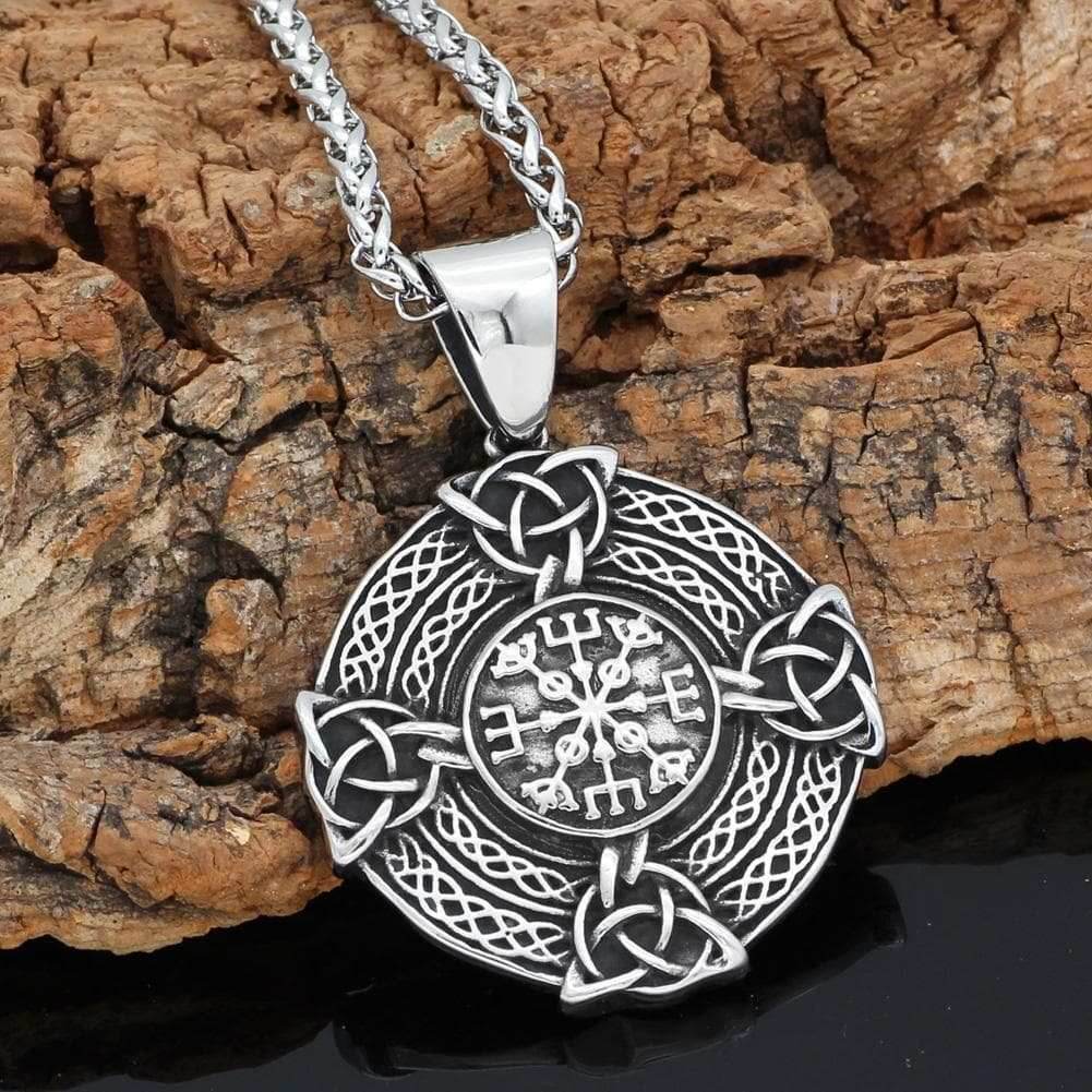 Vikings Vegvisir Stainless Steel Necklace - 