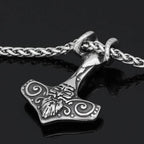Vikings Thor's Hammer Stainless Steel Necklace - 