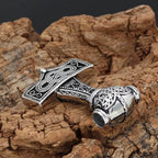 Vikings Thor Mjolnir Stainless Steel Necklace - 