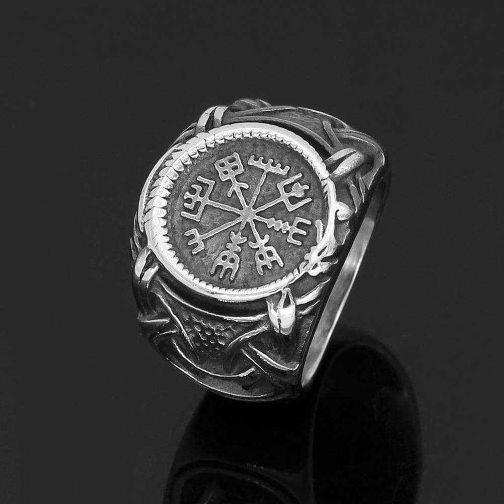 Vikings Vegvisir Stainless Steel Ring - 9