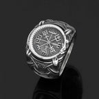 Vikings Vegvisir Stainless Steel Ring - 9