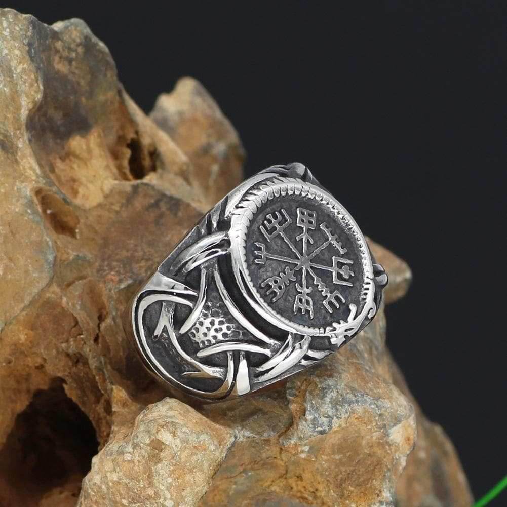 Vikings Vegvisir Stainless Steel Ring - 9