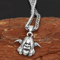 Vikings Odin and his Ravens Stainless Steel Necklace - 