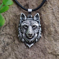 Vikings Fenrir Wolf Head Necklace - 