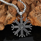 Vikings Helm of Awe Stainless Steel Necklace - 