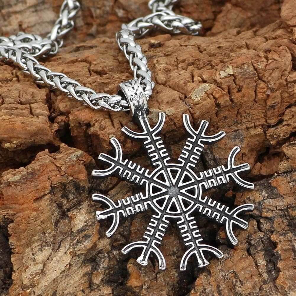 Vikings Helm of Awe Stainless Steel Necklace - 