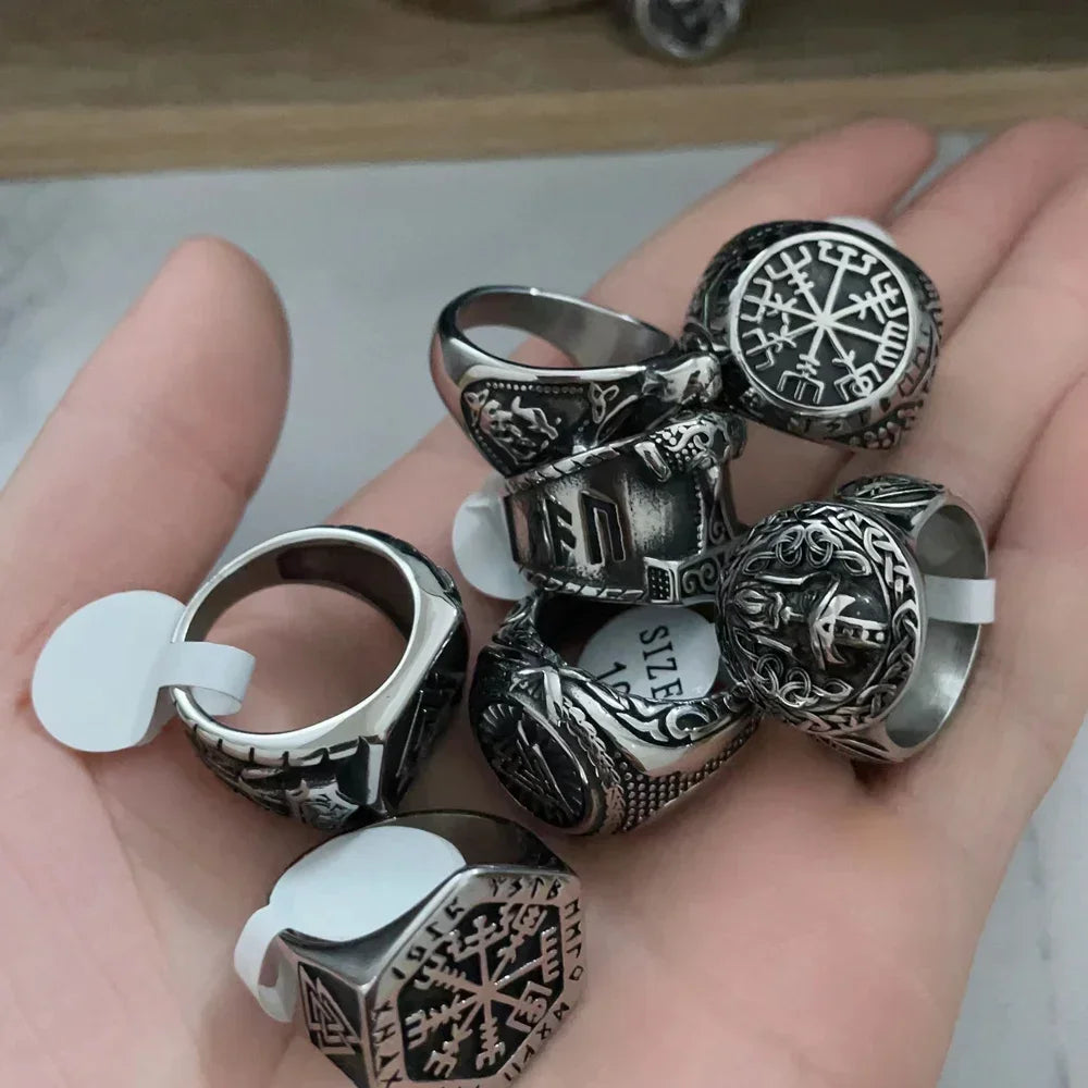 Viking Men Rings Stainless Steel