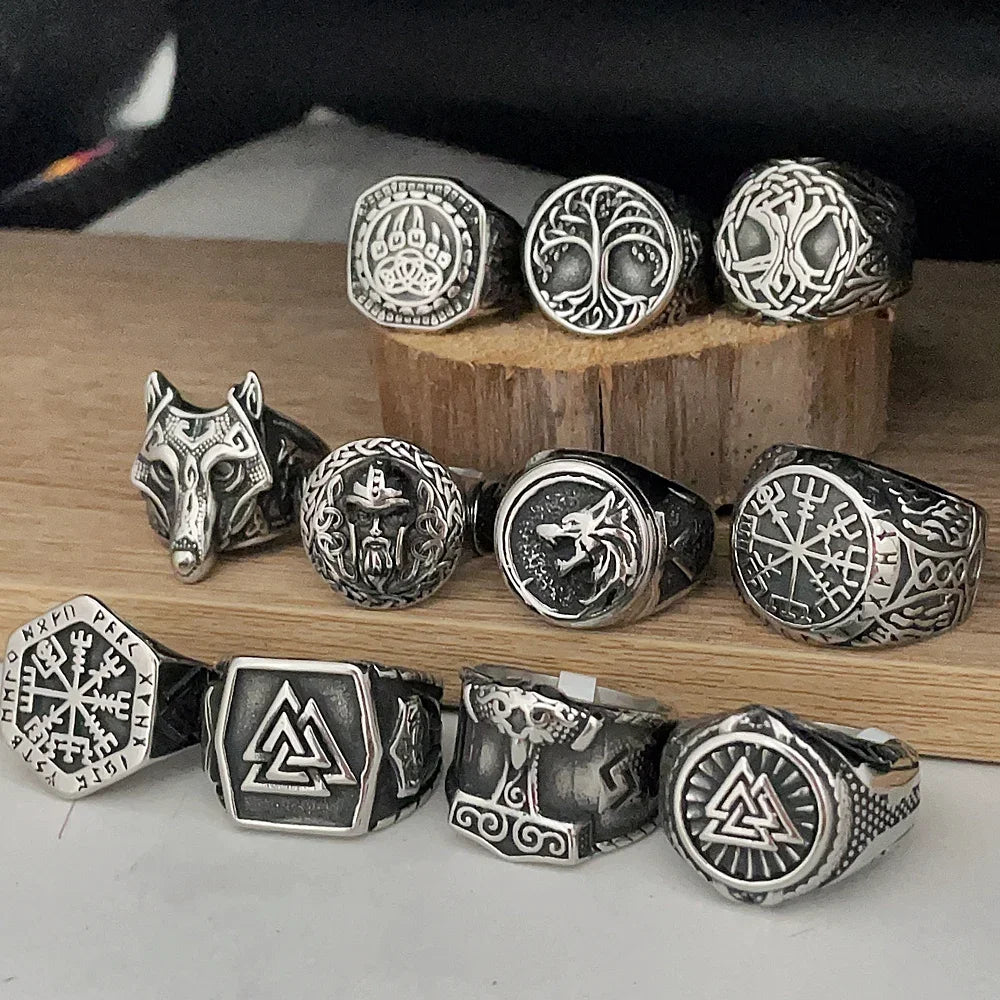 Viking Men Rings Stainless Steel