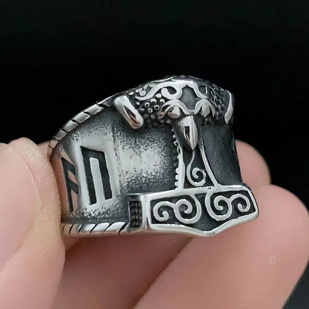 Viking Men Rings Stainless Steel