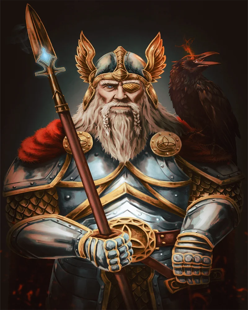 Viking Odin diy diamond painting