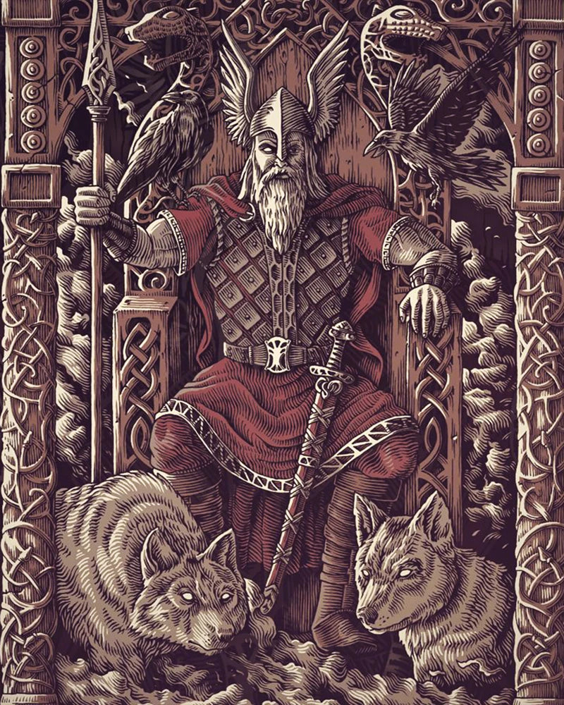 Viking Odin diy diamond painting