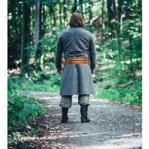 Handcrafted Wool Viking Tunic | Open Front, Knee-Length
