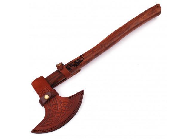 Viking Dragon Slayer Norse Dane Battle Axe | Engraved Handle -2