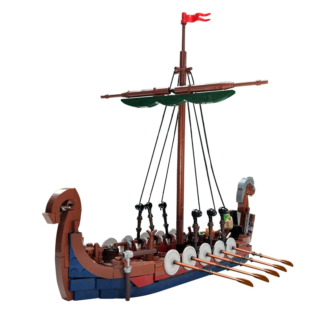 Viking Ship Model Building Blocks