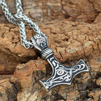 Viking Mjolnir Stainless Steel Necklace - 