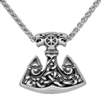 Vikings North Wind Wolf Stainless Steel Pendant Necklace - 
