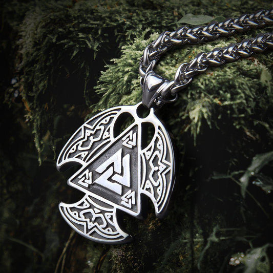Collier pendentif Talisman Viking Valknut