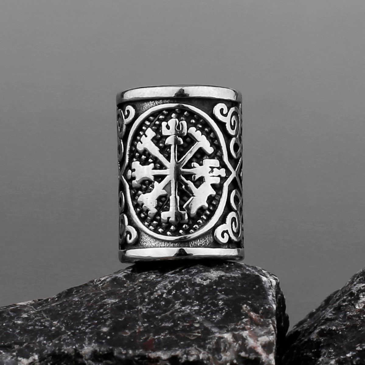 Perle de barbe boussole Vegvisir Viking