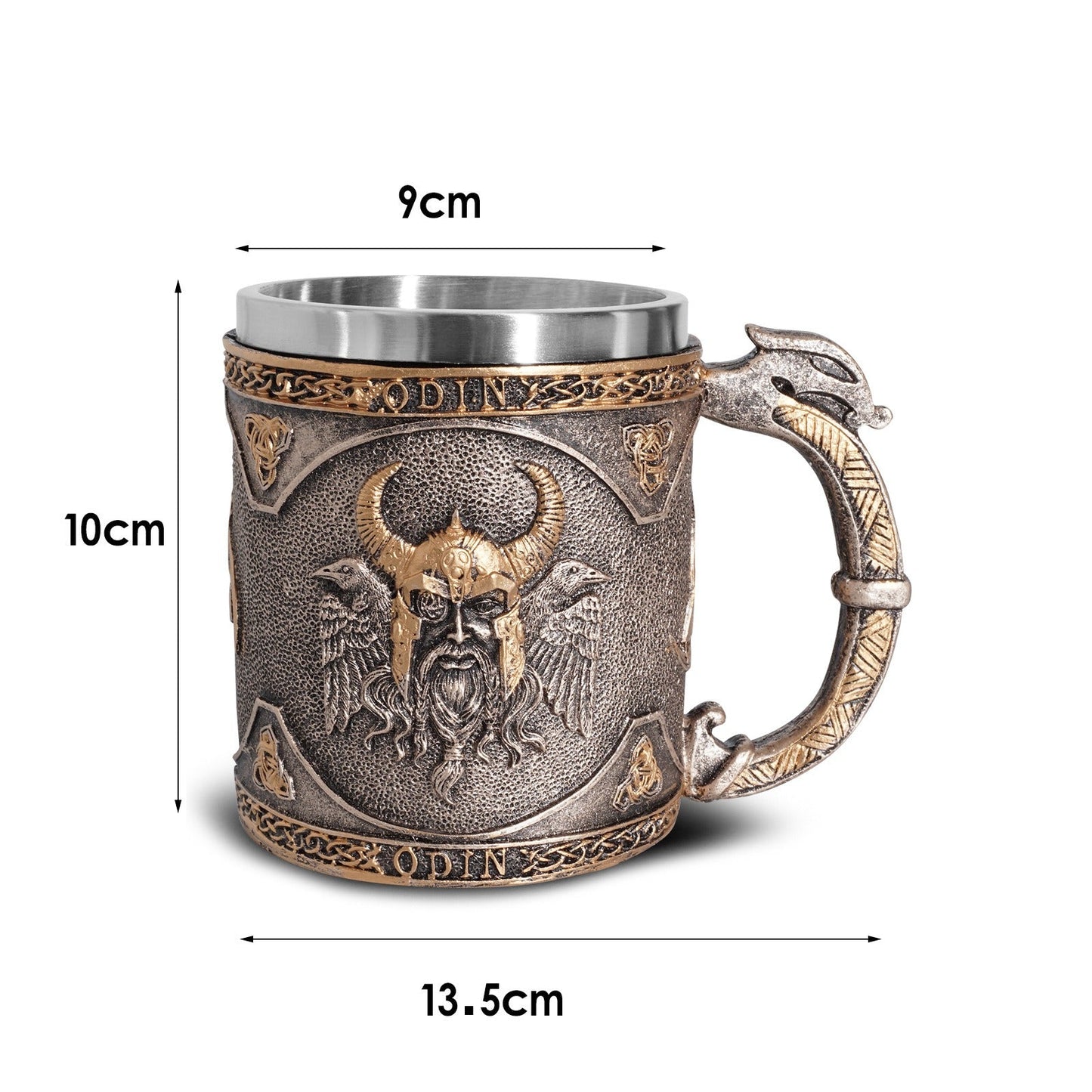 Viking Wine Cup Resin Skull Head Cup