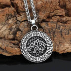 Viking Odin's Wolf Stainless Steel Necklace - 