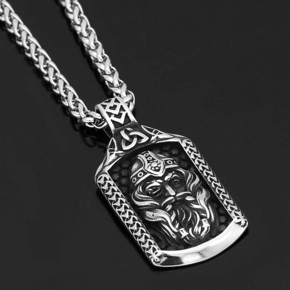 Viking Odin Amulet Talisman Necklace - 