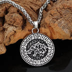 Viking Odin's Wolf Stainless Steel Necklace - 