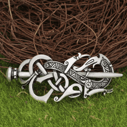 Vikings Dragon Warship Woman Hair Clip - 
