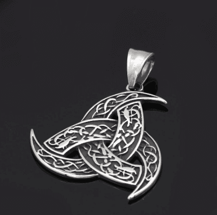 Vikings Odin's Horn Stainless Steel Pendant Necklace - 