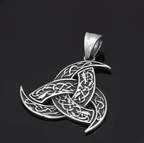Vikings Odin's Horn Stainless Steel Pendant Necklace - 