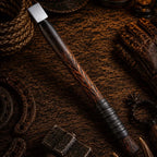 Vindflaug Viking Axe – Hand Forged 1095 Carbon Steel & Leather Grip