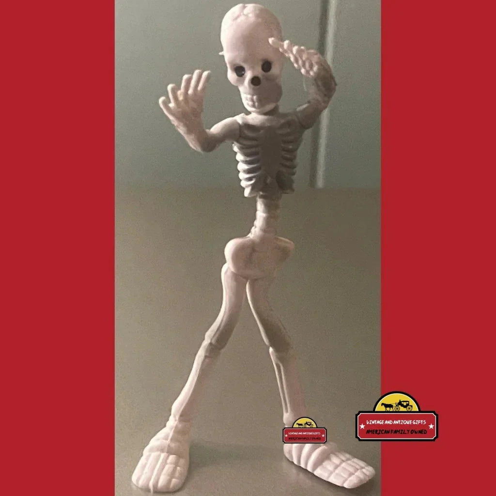 Vintage I Spy Bendable Skeleton Figure — NOS 1980s Poseable Toy